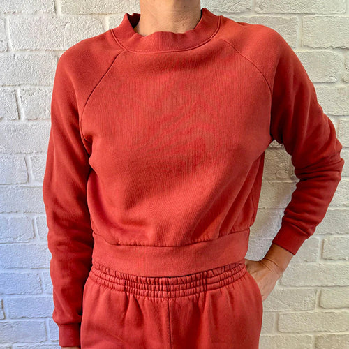 Heather Grey Raglan Crewneck Sweatshirt