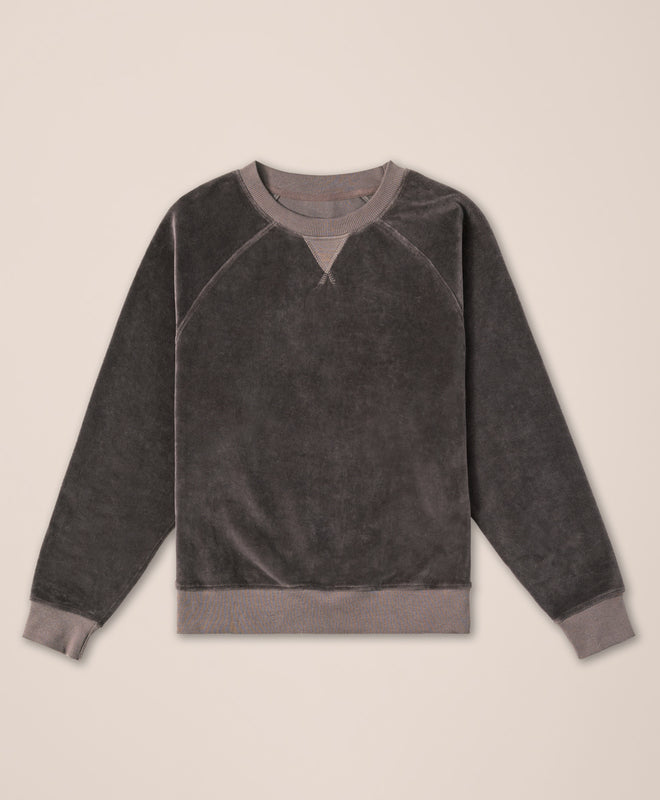 Organic Pure Velour Crew Sweatshirt